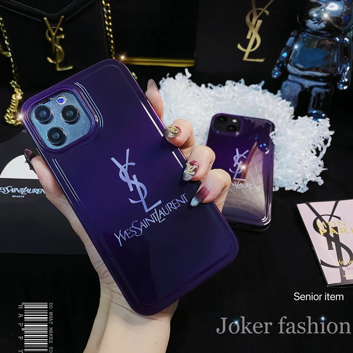 Bl Imd Case For Iphone 14 13 12 11 Pro Max Iphone 13 Pro Max Phone Case Half Transparent Luxury Fashion Full Protection Phone Case Ysl Purple Phone Case Lazada Ph