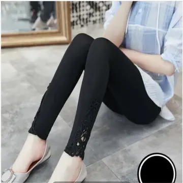 Lovito Plain Pocket Basic Cropped Pants Yoga Sports Leggings L18X700 (Black)  | Shopee Singapore