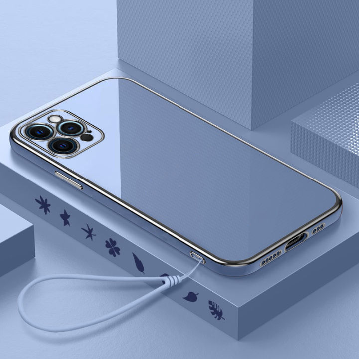 สำหรับ-oppo-realme-เคส-q3-v13-realme-q3i-ชุบบางซิลิโคนรูปสี่เหลี่ยมเคสโทรศัพท์สายคล้องแบบมีเคส