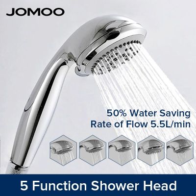 5 Modes Shower Head Water Saving Nozzle High Pressure Spray Settings Massage Shower Head Easy Cleaning Bathroom Accessories  by Hs2023