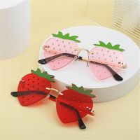 【CW】 Eyeglasses Decoration apple Eyewear Glasses Rimless Sunglasses Shaped