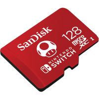 SanDisk and Nintendo Cobranded microSDXC, SQXAO, 128GB, U3, C10, UHS-1, 100MB/s R, 90MB/s W, 3x5 ME6-000980