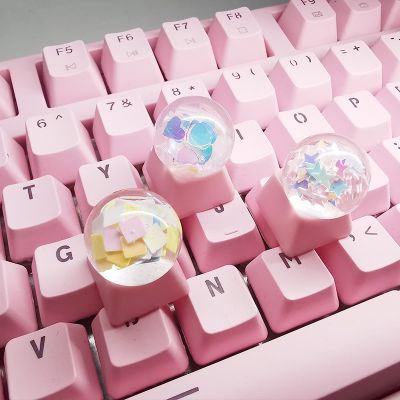 Mechanical Keycaps Personality Transparent Custom Pink Diy Caps
