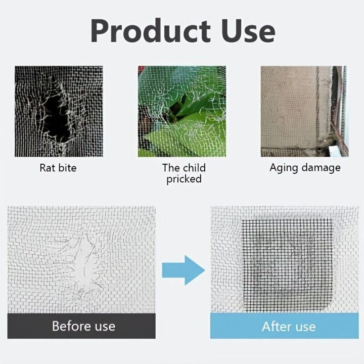 เทปซ่อมหน้าจอหน้าต่างเทปกาวติดด้วยตนเอง-net-door-fix-patch-anti-insect-mosquito-mesh-broken-hole-repairing