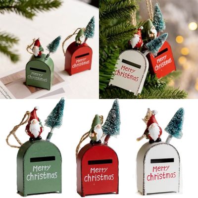 【CC】❏✖  Supplies Ornament Accessories Drop Pendants Clause Hanging Mailbox Xmas Decoration