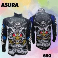 เสื้อตกปลา JK THAILAND ลาย ASURA สีดำ ป้องกันรังสี UV 80-90% สีไม่ตก แห้งเร็ว