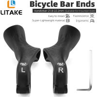 Litake ออกแบบตามหลักสรีรศาสตร์คุณภาพสูงถนนจักรยาน MTB กรวดจักรยานเสือภูเขาบาร์เอนด์มือจับกรวดจับอุปกรณ์เสริมสำหรับรถจักรยาน