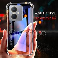 Vivo Y27เคสสำหรับ Vivo ใส2023กรัม4กรัม Y02 Y02T Vivo Y27 VivoY27 Y78 Y 27 VivoY36 4กรัมโปร่งใส TPU ป้องกันปลอกกันกระแทกฝาหลังกันตก