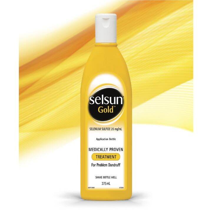 Selsun Gold Dandruff Medicated Selenium Sulfide Shampoo Treatment ...