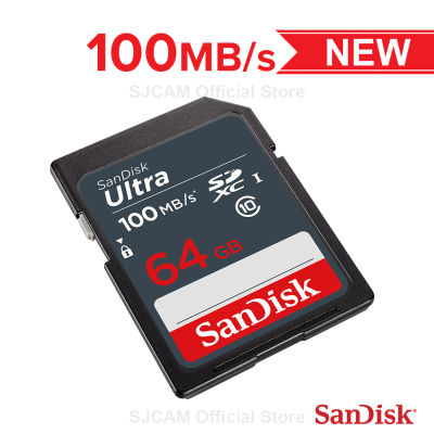 SanDisk Ultra SD Card Class10 64GB SDXC Speed 100MB/s (SDSDUNR-064G-GN6IN) Memory เมมโมรี่การ์ด เอสดี แซนดิส ใส่ กล้องถ่ายรูป ถ่ายภาพ DSLR โปร มิลเลอร์เลส Mirrorless กล้องคอมแพค Compact camera ประกัน Synnex 10ปี
