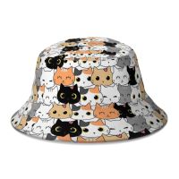 【CW】 2022 New Kawaii Cats Hats for  Outdoor Bob Boys Panama