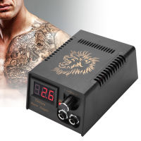 Professional Lion Head Tattoo Power Supply Black Tattoo Transformer ชุดสำหรับเครื่องสัก