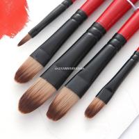 5Pcs Premium Acrylic Oil Paint Brushes Set Round Pointed Tip Paintbrushes for All Purpose Oil Watercolor Painting Artist Shoe Care