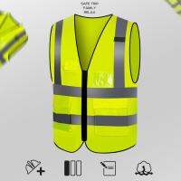 Outdoor Work Reflective Safety Jacket Sports Motorcycle Riding Running Fishing Vest Sanitation Patrol High Visibility One Size