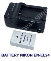 (Saving Set 1+1) EN-EL24  ENEL24 แบตเตอรี่และแท่นชาร์จสำหรับกล้องนิคอน Battery and Charger For Nikon 1 J5,DL18-50,DL24-85 BY KANGWAN SHOP