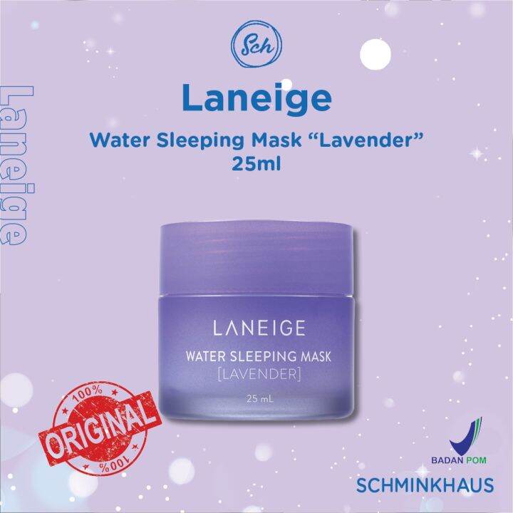 LANEIGE Water Sleeping Mask "Lavender" ( 70ML / 25ML ) Lazada Indonesia