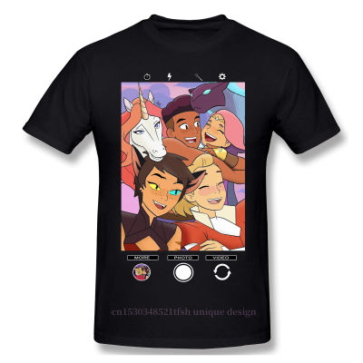 Anime She-Ra Princess of Power Manga  T-Shirt Best Friend Squad Design Shirt Crewneck Cotton Men TShirt  Anime T-shirt Christmas Gift T-shirt