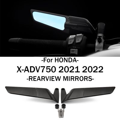 อุปกรณ์อะลูมิเนียม CNC กระจกมองหลังรถจักรยานยนต์แบบหมุนปรับได้สำหรับฮอนด้า X-ADV 750 X-ADV750 XADV750 XADV 2021 2022