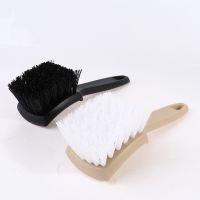 Firm Auto Tire Rim Brush Wheel Hub Cleaning Brushes Car Wheels Detailing Cleaning Accessories Black White Tire Auto Washing Tool