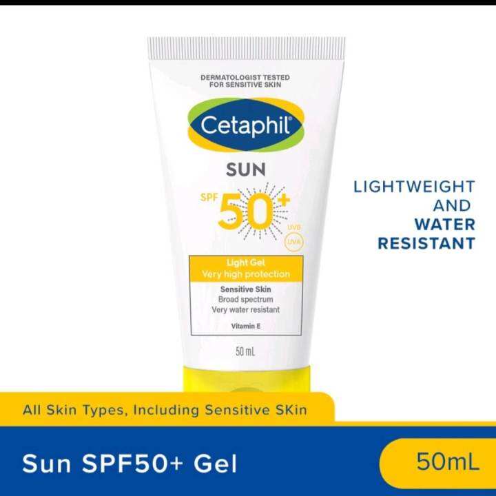 CETAPHIL SUN Sunblock for face SPF50+ Gel Sunblock 50ml Lazada PH