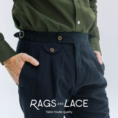 Rags and Lace กางเกง Pocket Lace ผ้า cotton สี Navy