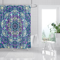 Bohemian Shower Curtains Colourful Mandala Printed Shower Curtains Waterproof Polyester Bath Curtains Decor Bathroom Accessories