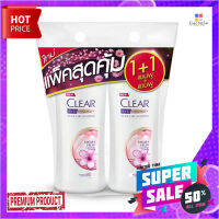 เคลียร์ แชมพูขจัดรังแค สูตรซากุระ เฟรช ขนาด 425 มล. แพ็คคู่Clear Shampoo Pink 425 ml x 1+1