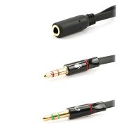 3.5mm Audio Adapter 2 In 1 Female To Dual Male Headphone Audio Cable Microphone Converter