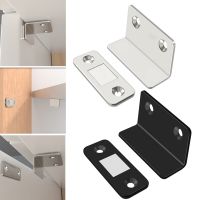 Silver/Black Cabinet Catches Magnet Door Stops Hidden Door Closer With Screw For Closet Cupboard Furniture Hardware