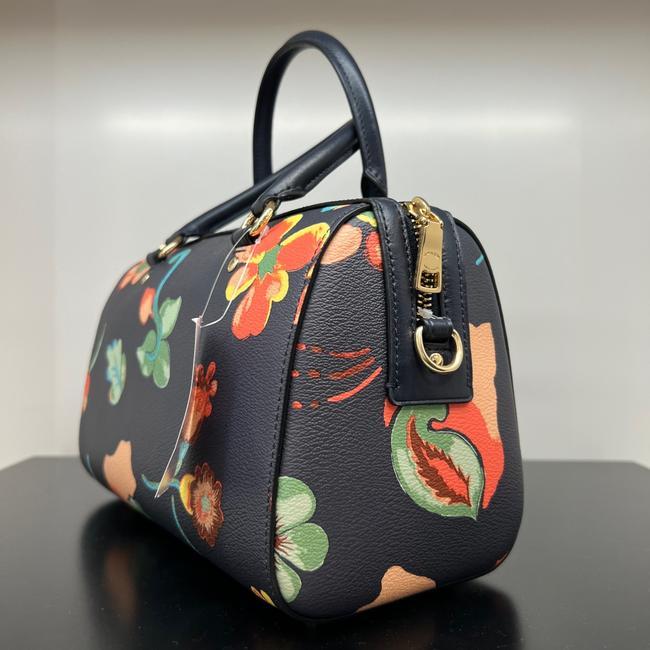 กระเป๋าของแท้-coach-c8617-rowan-satchel-with-dreamy-land-floral-print-midnight-multi-กระเป๋าถือ-crossbody-กระเป๋าถือ