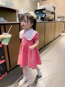 Váy bé gái 5 tuổi mùa thu đông và váy nhung dày 4 trẻ em Hàn