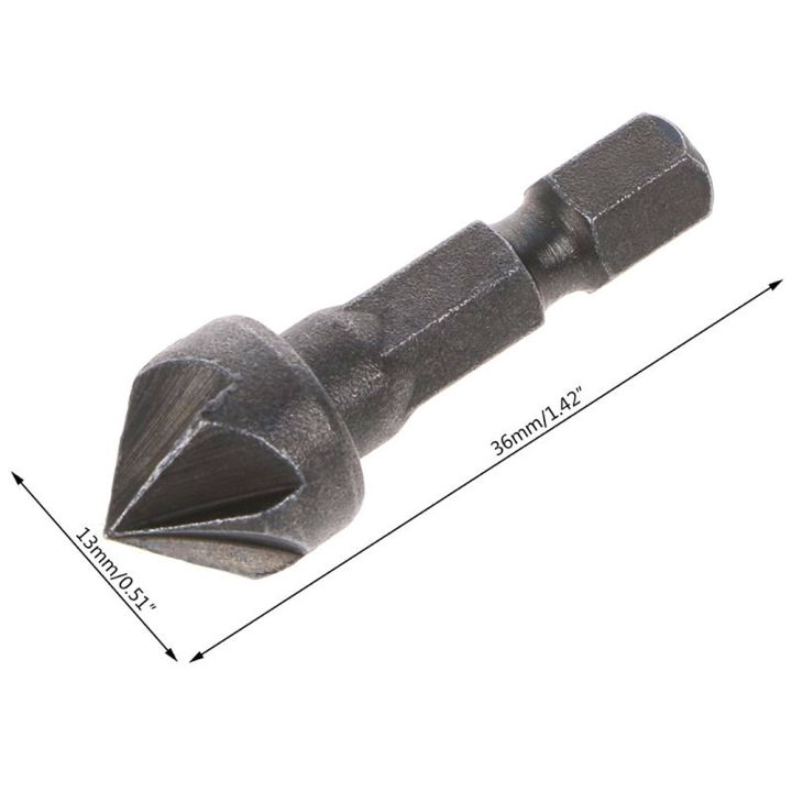 hh-ddpj1pc-90-degree-countersink-drill-chamfer-bit-1-4-hex-shank-carpentry-woodworking-angle-point-bevel-cutting-cutter-remove-bur