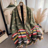 {Warm scarf}Elegant Paisley ผ้าพันคอแคชเมียร์อบอุ่นผู้หญิงฤดูหนาวออกแบบผ้าห่ม Poncho ผ้าคลุมไหล่หนาและ Wraps Bufandas Lady Saft พู่ Echarpe