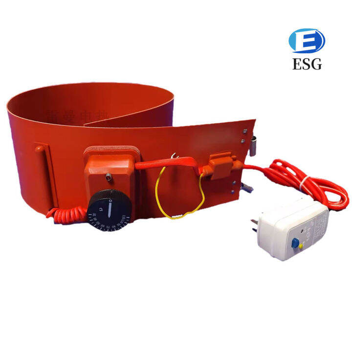 Drum Heater,300W Silicon Metal Oil Drum Heater Barrel Band Heater Pail