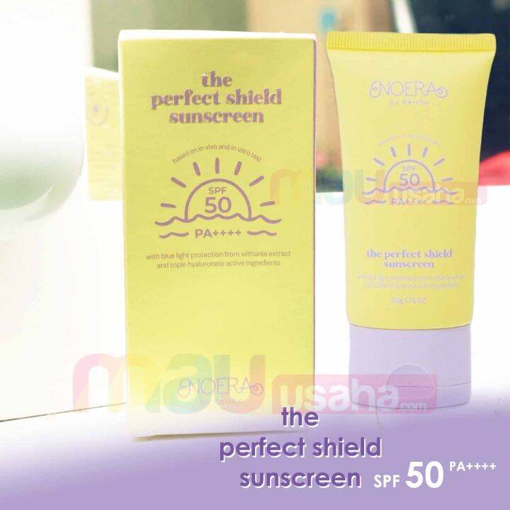 NOERA The Perfect Shield Sunscreen SPF 50 PA++++ Sun Screen Anti Kusam ...