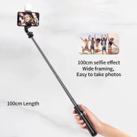 Selfie Stick พับขาตั้งกล้องขนาดเล็กที่มีการถ่ายภาพเติมแสงมินิไร้สายบลูทูธ2022รูปแบบใหม่สำหรับ Ios Android