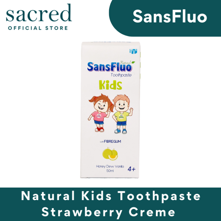 SansFluo Natural Kids Toothpaste With Fibregum 50ml Lazada PH