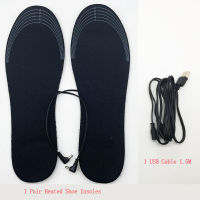 Insoles อุ่นฤดูหนาวสำหรับรองเท้าสามารถตัดและล้างทำความสะอาดได้ไฟฟ้า5V2A USB เท้าร้อนความร้อนแผ่น EVA