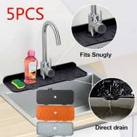 Kitchen Faucet Absorbent Mat Silica Gel Guard Drain Pad Splash Catcher Mats Sink Kitchen Gadgets Countertop Protector Bathroom