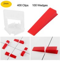 【CW】 2mm Leveling System 400pcs Clips 100pcs Reusable Wedges Plastic SpacersT Lock for Floor Wall Ceramics