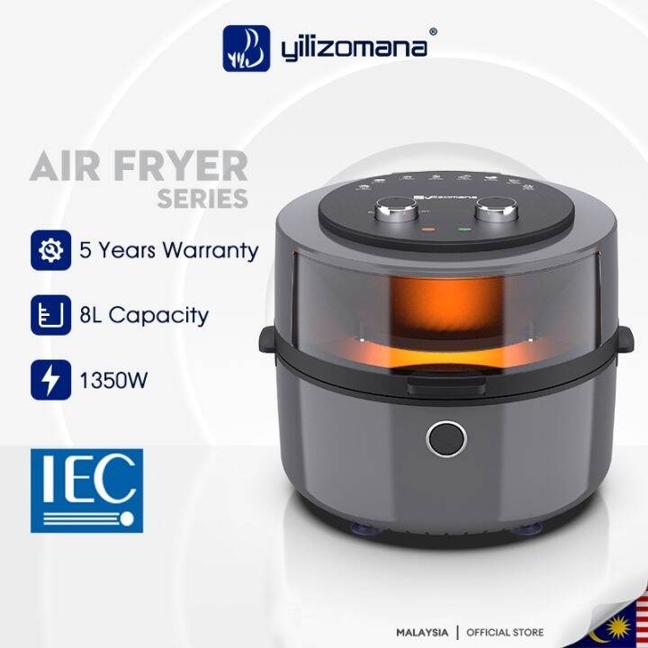 NEW Yilizomana Air Fryer Visible Window Multifunctional Smart Digital ...