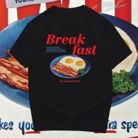 เสื้อยืด ลาย Break FastS-5XL