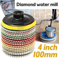 16pcs 4 inch 100mm Diamond Polishing Pads Kit Wet/Dry for Granite Stone Concrete Marble Polishing Use Grinding Discs Set