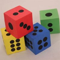 【LZ】 EVA Foam Dot Dice para Ensino de Matemática Grande Cubo De Jogo Acampamento Educacional e Caminhadas 6.3x6.3x6.3cm 1 Pc