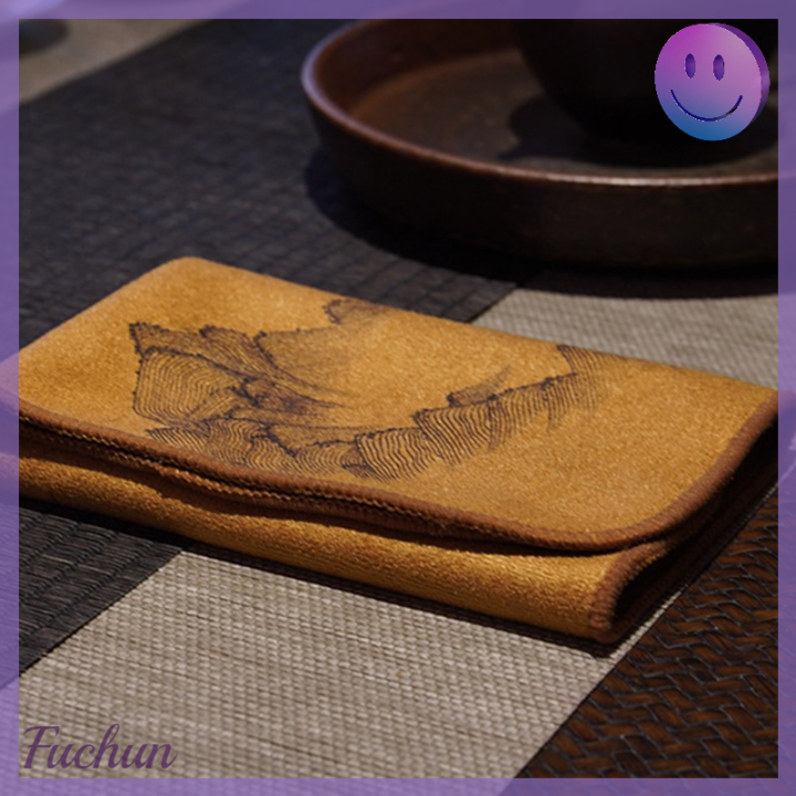 fuchun-ผ้าขี้ริ้วดูดซับผ้าเช็ดจานทาสีผ้าเช็ดทำความสะอาดผ้าชาทำความสะอาดอย่างหนา
