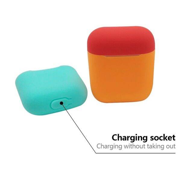 new-ซิลิโคนเก็บกล่อง-pods-แบบสองสี-colorful-style-pods-silicone-protective-case