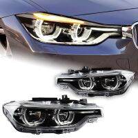 AKD ไฟฉายคาดศีรษะแต่งรถสำหรับ BMW ไฟหน้า F30 2013-2015 F35 320I 318I DRL Angel Eye ตกแต่งยานยนต์