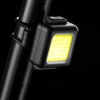 □♂ 130LM/80LM 150mAh Headlight Bicycle Tail Lamp Type-C USB Rechargeable COB LED Warning Cycling Light Waterproof Bicycle Lantern