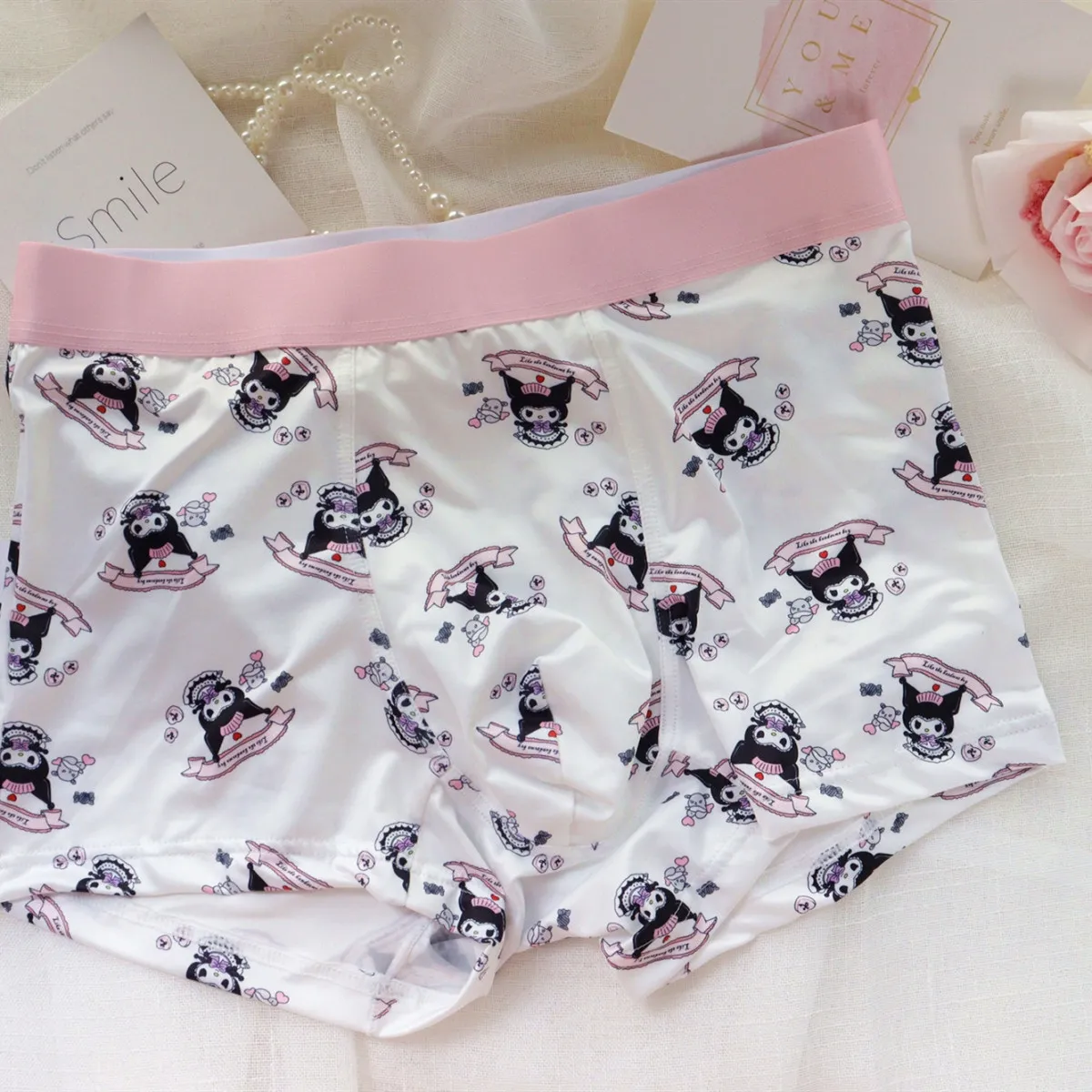 Cartoon Men Underwear Cute Anime Mens Cartoon Boxers Hello Kitty ...