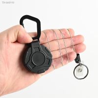 ❦○㍿ Anti-theft Metal Easy-to-pull Buckle Rope Elastic Keychain Sporty Retractable Key Ring Anti Lost Yoyo Ski Pass ID Card